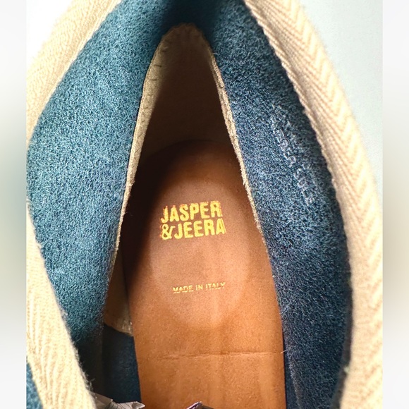 Anthropologie Jasper & Jeera Blue Suede Yuma Booties - Picture 11 of 12